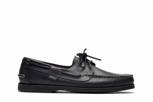 Black Paraboot Barth Men's Boat Shoes | SUN9636OL