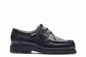 Black Paraboot Beaubourg Women's Derby Shoes | VOM9618VT