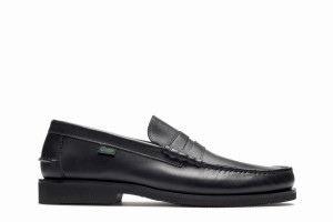 Black Paraboot Brighton Men's Loafers | INM4916PD