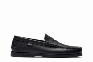 Black Paraboot Coraux Men's Loafers | YAF2923QF