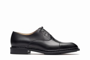 Black Paraboot Montaigne Men's Oxfords Shoes | ETK964SB