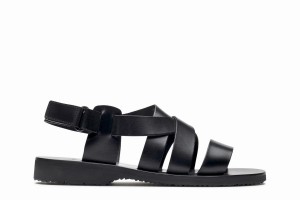 Black Paraboot Noumea Men's Sandals | RGT7223HP