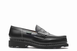 Black Paraboot Orsay Women's Loafers | VFK9444LB