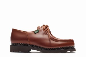 Brown Paraboot Michael F Women's Derby Shoes | XYN3116WO