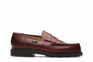 Brown Paraboot Reims Men's Loafers | CEE587GU