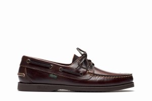 Dark Brown Paraboot Barth Men's Boat Shoes | FZB9520PH