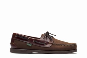 Dark Brown Paraboot Barth Men's Boat Shoes | KUP9063KC