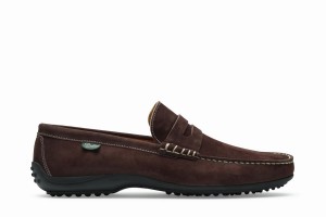 Dark Brown Paraboot Cabrio Men's Loafers | ODJ5272OQ