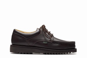 Dark Brown Paraboot Thiers Men's Derby Shoes | SBF3434QM