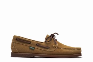 Khaki Paraboot Barth Men's Boat Shoes | SED8243TI