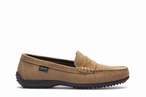 Khaki Paraboot Corvette Women's Loafers | QZS4984VL