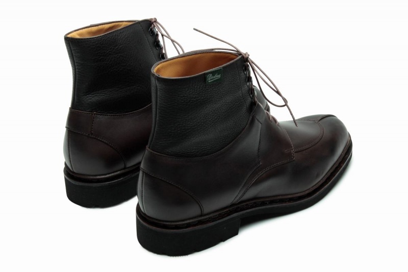 Black Brown Paraboot Beaumont Men's Ankle Boots | EMZ2634RW