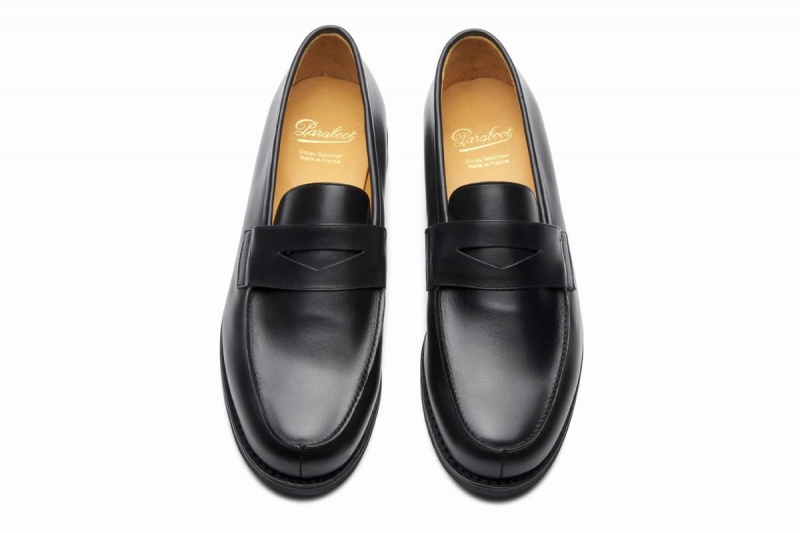 Black Paraboot Adonis Men's Loafers | CYT3823UF