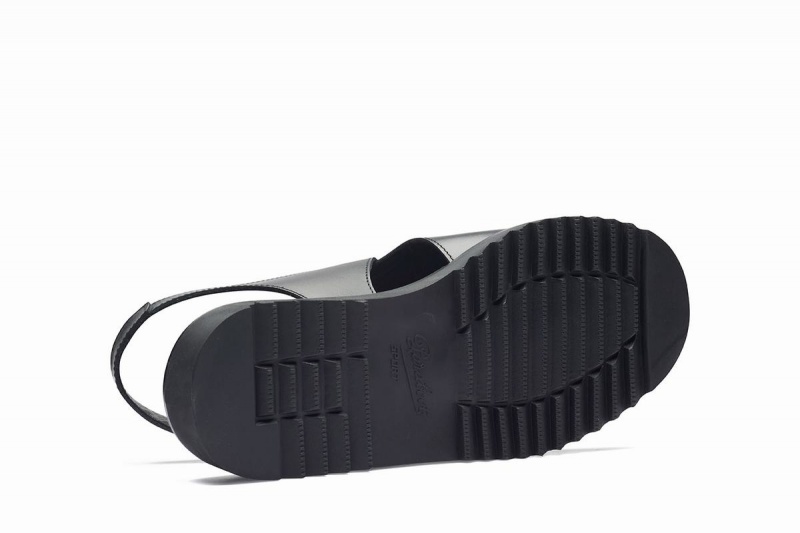 Black Paraboot Adriatic Men's Sandals | XYT9671OF