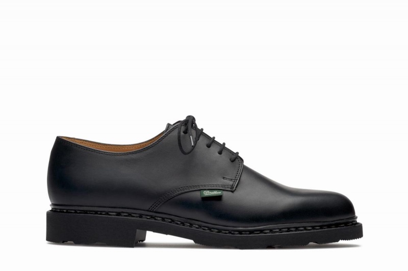 Black Paraboot Arles Men\'s Derby Shoes | SFB4691GA