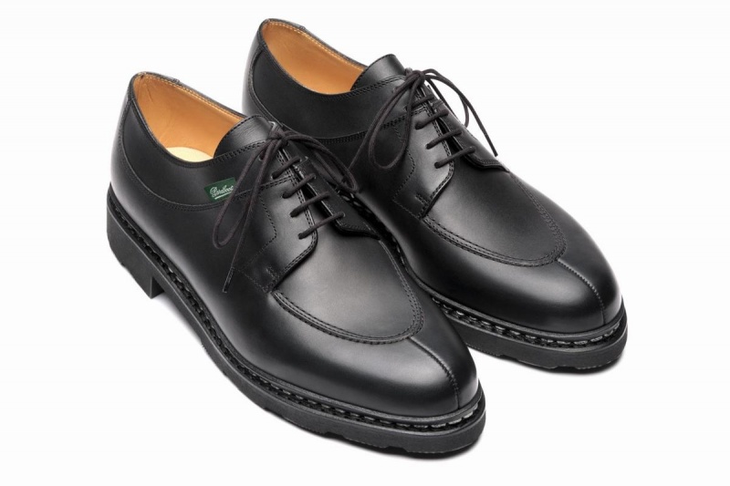 Black Paraboot Avignon Men's Derby Shoes | LXJ8115TD