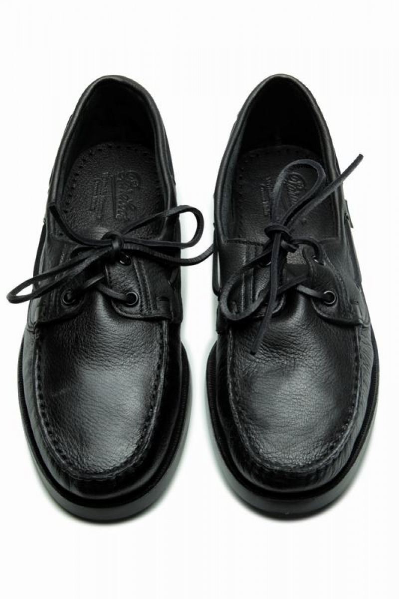 Black Paraboot Barth Men's Boat Shoes | EGJ7341XY