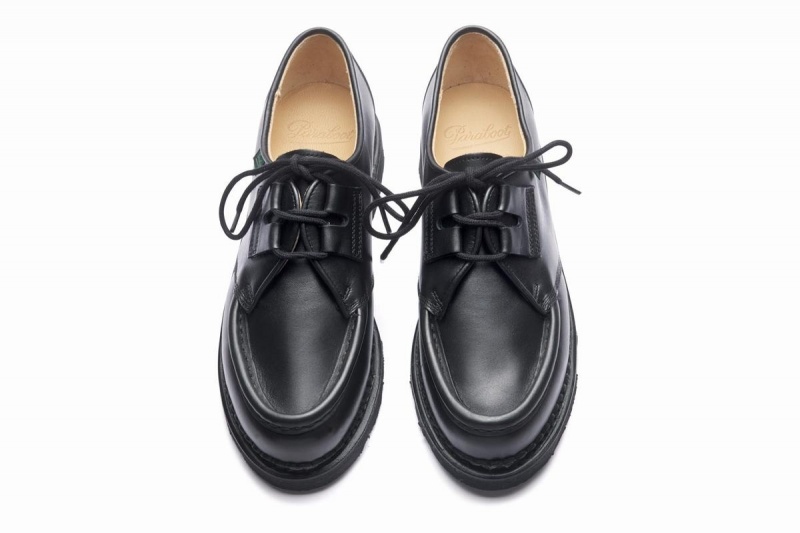 Black Paraboot Beaubourg Women's Derby Shoes | VOM9618VT