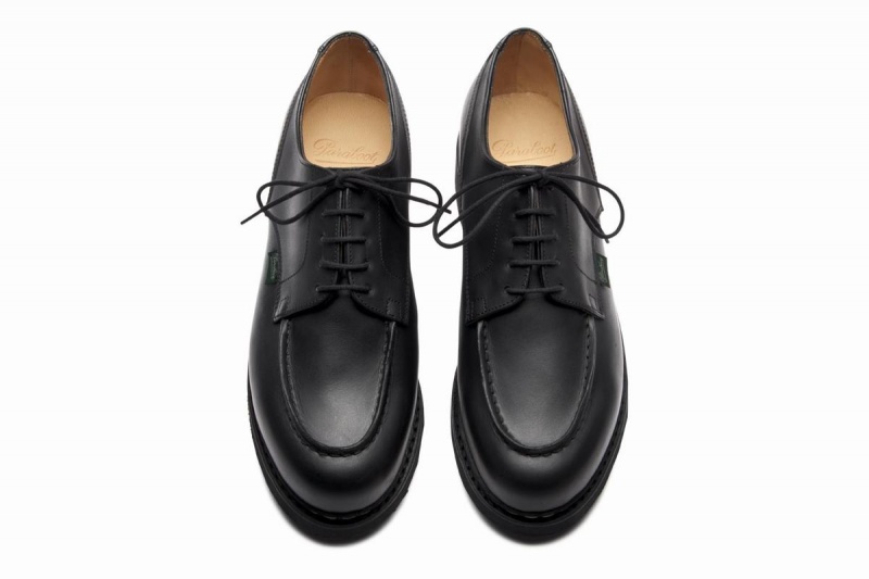 Black Paraboot Chambord Men's Derby Shoes | YAG845YX