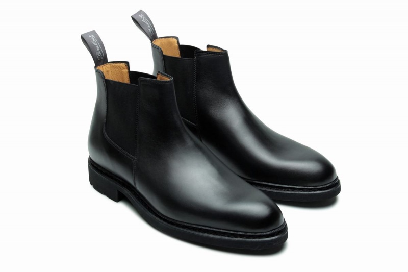 Black Paraboot Chamfort Men's Ankle Boots | KVZ2597OK