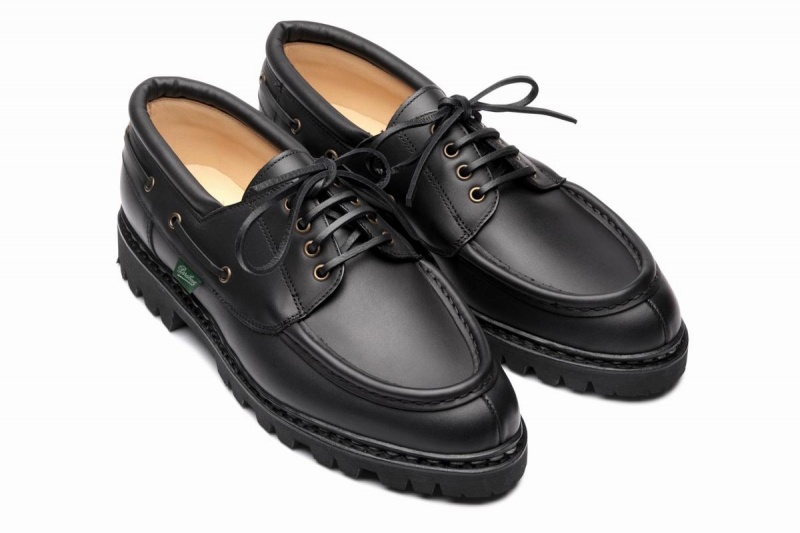 Black Paraboot Chimey Men's Derby Shoes | HQZ466MM