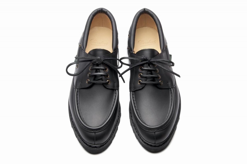 Black Paraboot Chimey Men's Derby Shoes | HQZ466MM