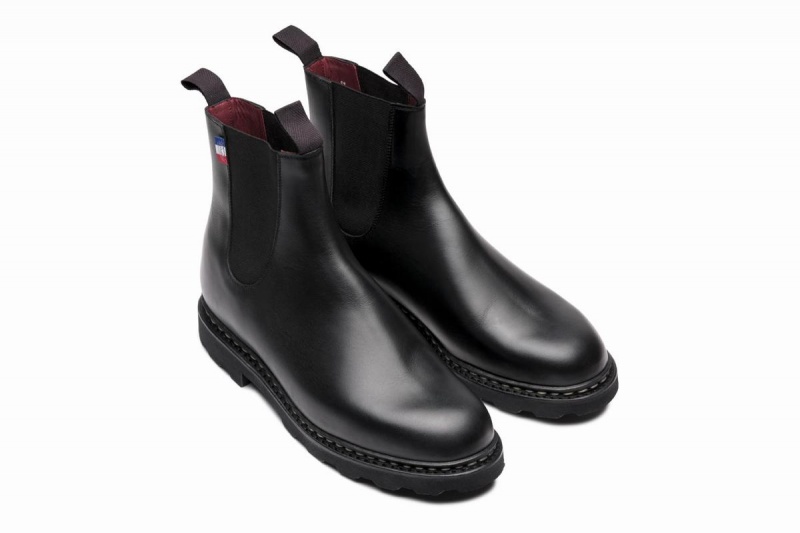 Black Paraboot Elevage Bbr Men's Ankle Boots | HHH5947SQ