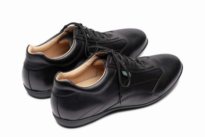 Black Paraboot Estoril Men's Sneakers | QGL6996TT