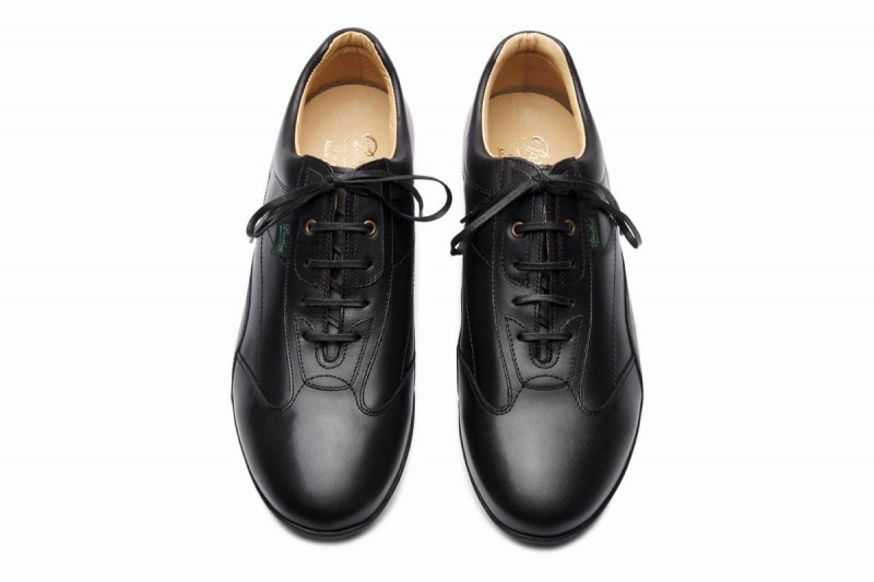 Black Paraboot Estoril Men's Sneakers | QGL6996TT