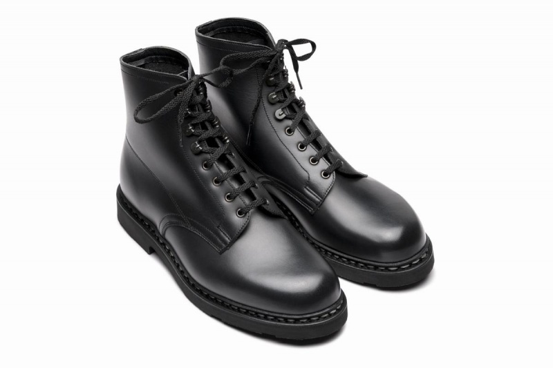 Black Paraboot Imbattable Men's Ankle Boots | YUT2843IT