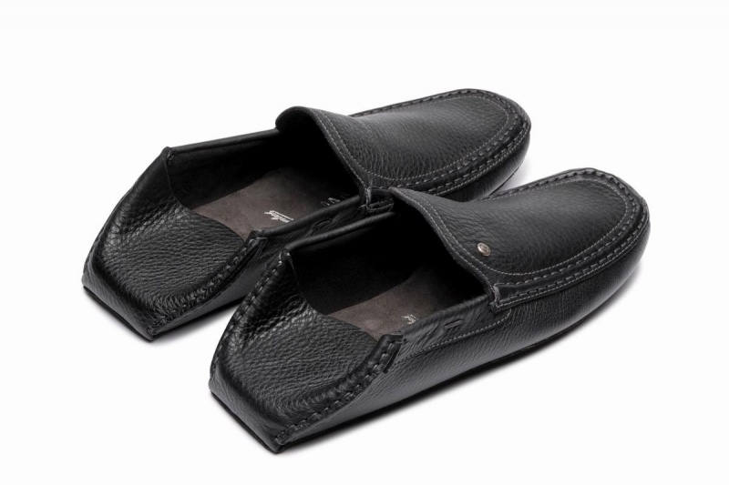 Black Paraboot Loft Men's Loafers | PCU673TG