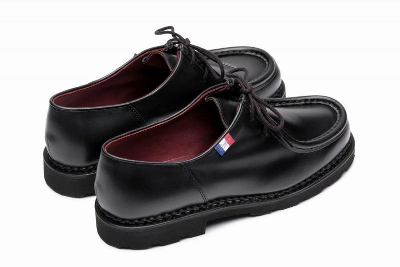 Black Paraboot Michael Bbr Men's Derby Shoes | DPO7170LQ