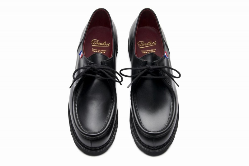 Black Paraboot Michael Bbr Men's Derby Shoes | DPO7170LQ