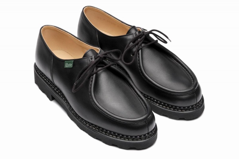 Black Paraboot Michael Men's Derby Shoes | YXV5451OM