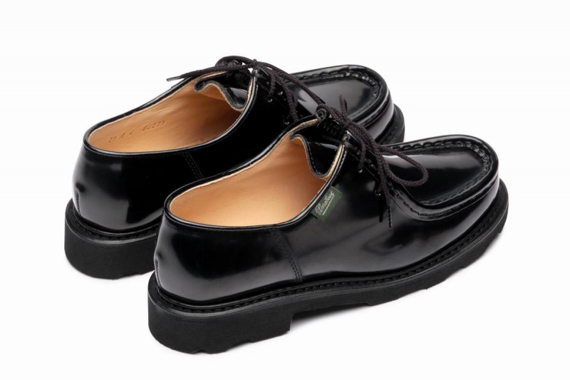 Black Paraboot Michael Women's Derby Shoes | NWT3369YO