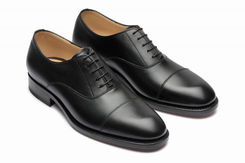 Black Paraboot Montaigne Gy Men's Oxfords Shoes | IVY6595BE