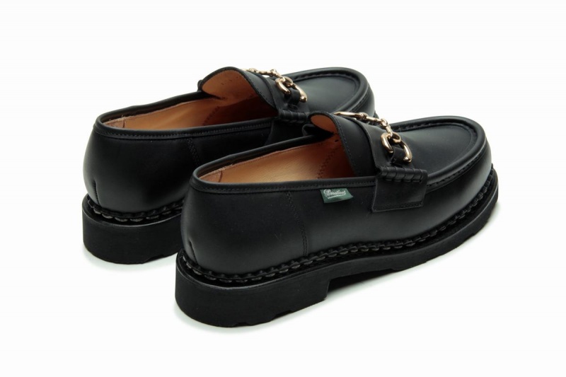 Black Paraboot Orsay Mors Women's Loafers | IWC4681CE