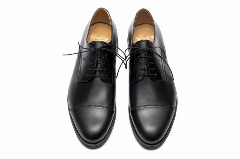 Black Paraboot Schubert Men's Derby Shoes | AKB6341NG