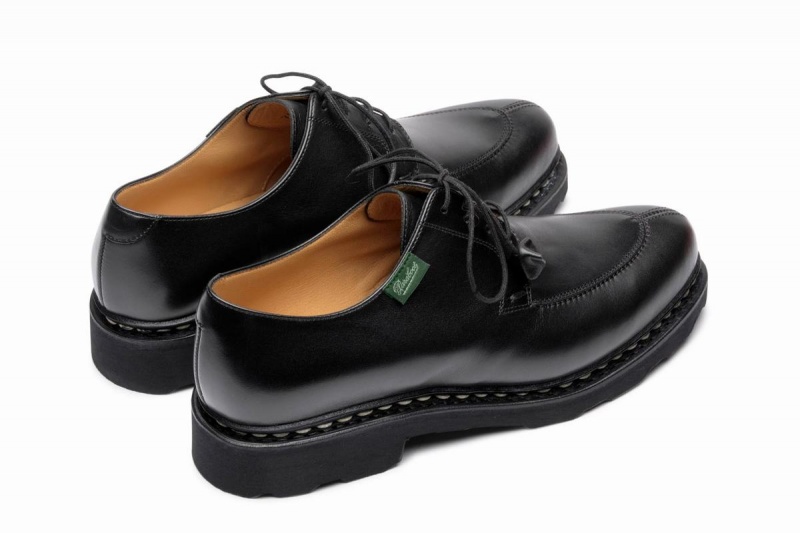 Black Paraboot Veley Women's Derby Shoes | PRG3897WR