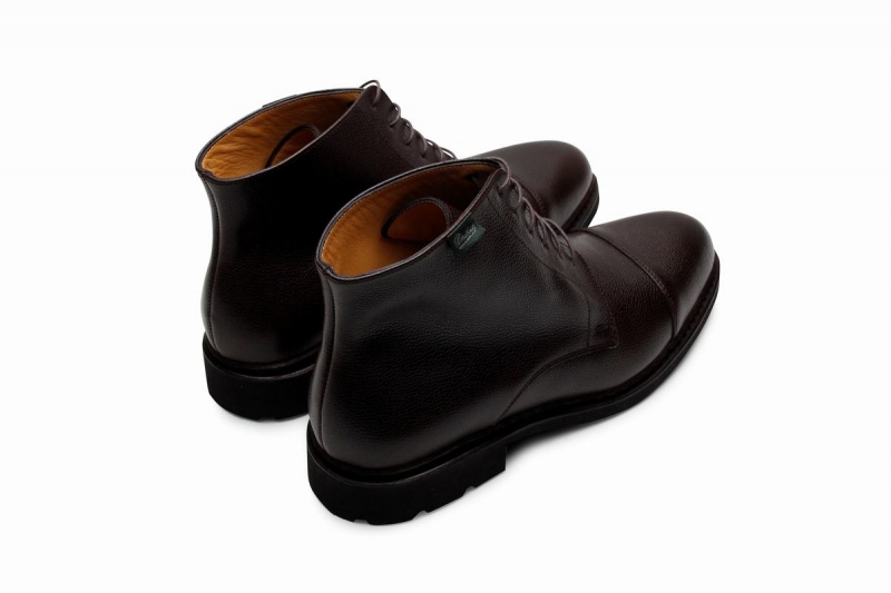 Black Paraboot Vian Men's Ankle Boots | EGU7824MX