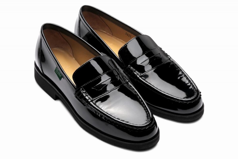 Black Paraboot Vignony Women's Loafers | LNP9980EF