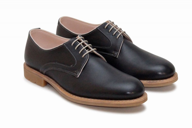 Blue Black Paraboot Saphir Gy Women's Derby Shoes | HCY2846ZD