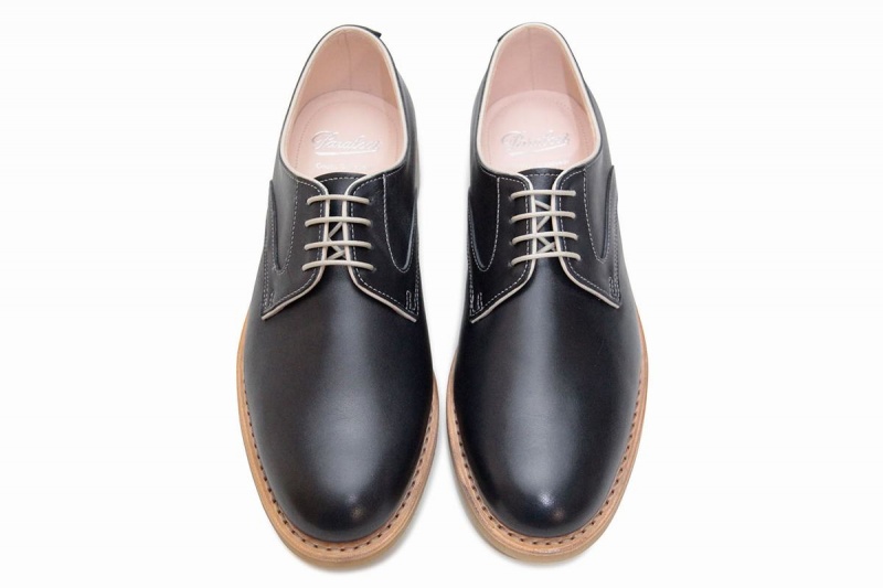 Blue Black Paraboot Saphir Gy Women's Derby Shoes | HCY2846ZD