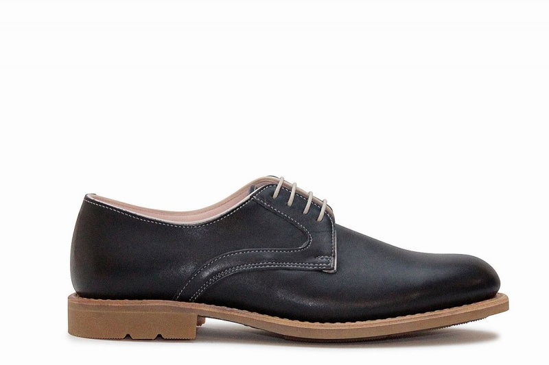 Blue Black Paraboot Saphir Gy Women\'s Derby Shoes | HCY2846ZD