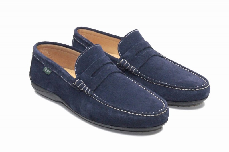 Blue Paraboot Cabrio Men's Loafers | HVD9032AC