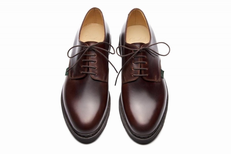 Brown Black Paraboot Arles Men's Derby Shoes | ARS5017PZ