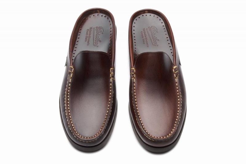 Brown Black Paraboot Bahamas Men's Loafers | QLW5739EQ