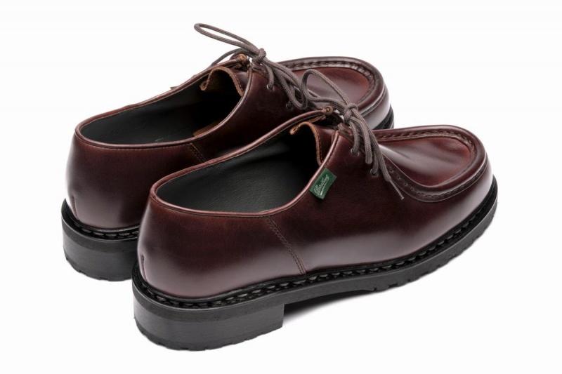 Brown Black Paraboot Michael Men's Derby Shoes | XRT2565NJ