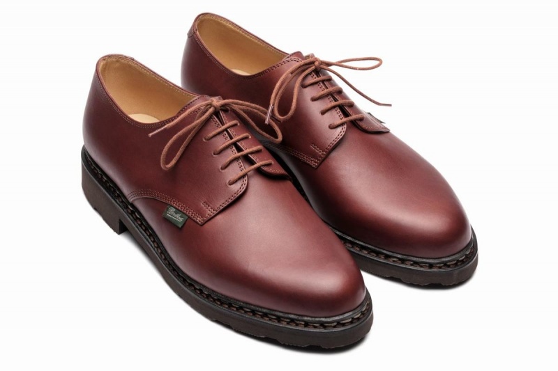 Brown Paraboot Arles Men's Derby Shoes | IVA2441IN