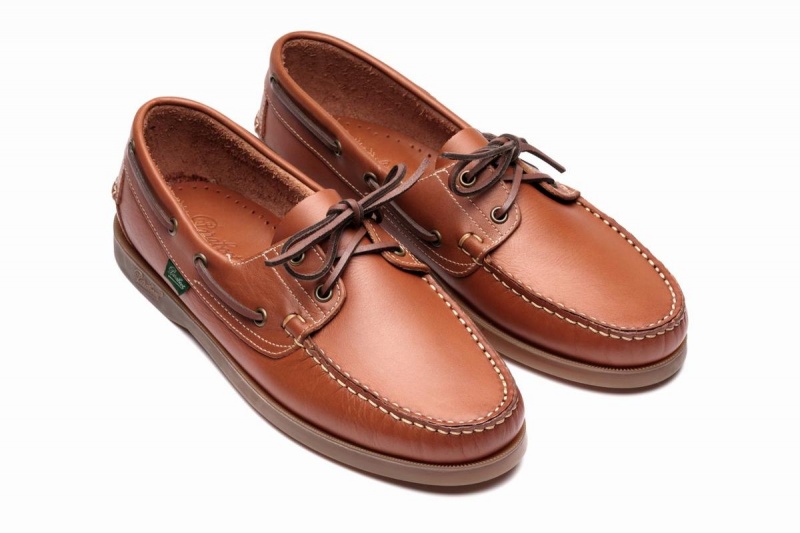 Brown Paraboot Barth Men's Boat Shoes | YRH8215LI